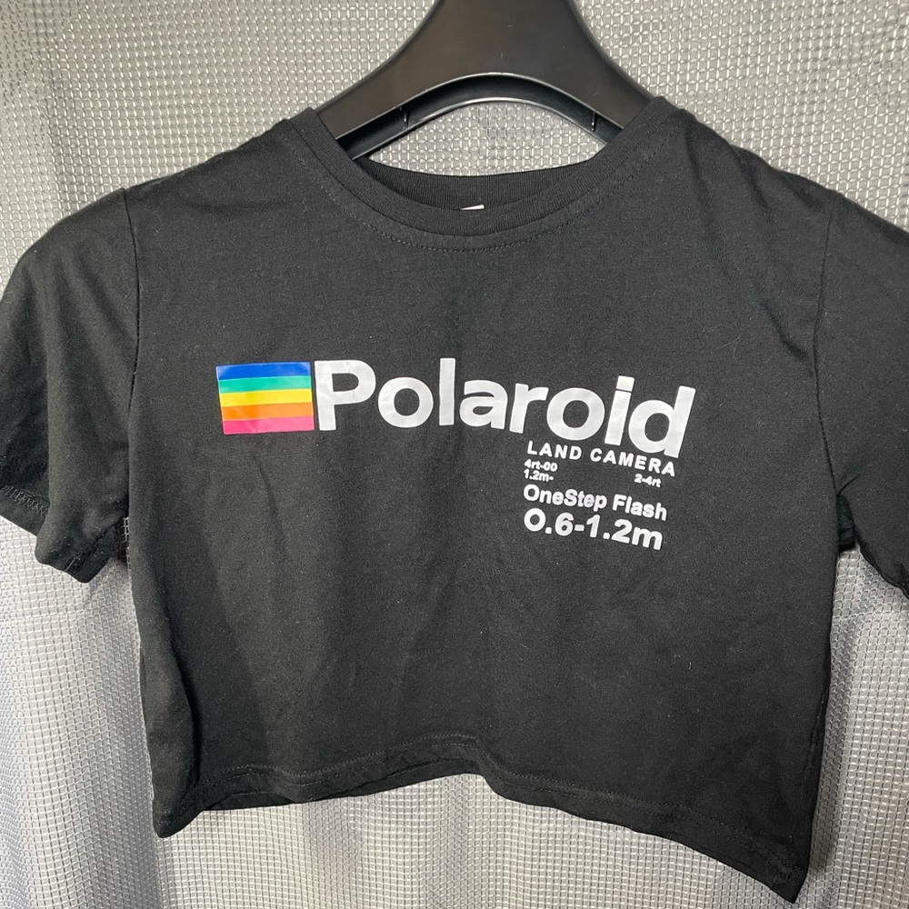 Crop top, black, small.